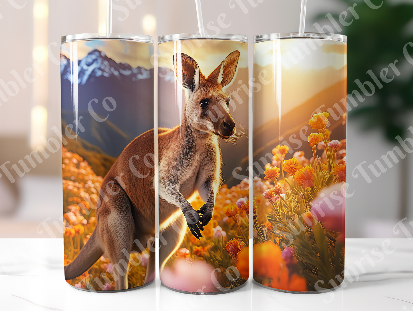 Kangaroo Variety - 20oz and 30oz Tumblers (Glow In The Dark Green And Blue Available)
