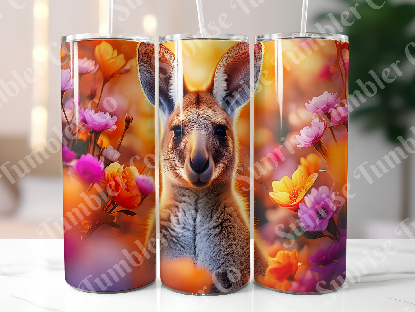 Kangaroo Variety - 20oz and 30oz Tumblers (Glow In The Dark Green And Blue Available)