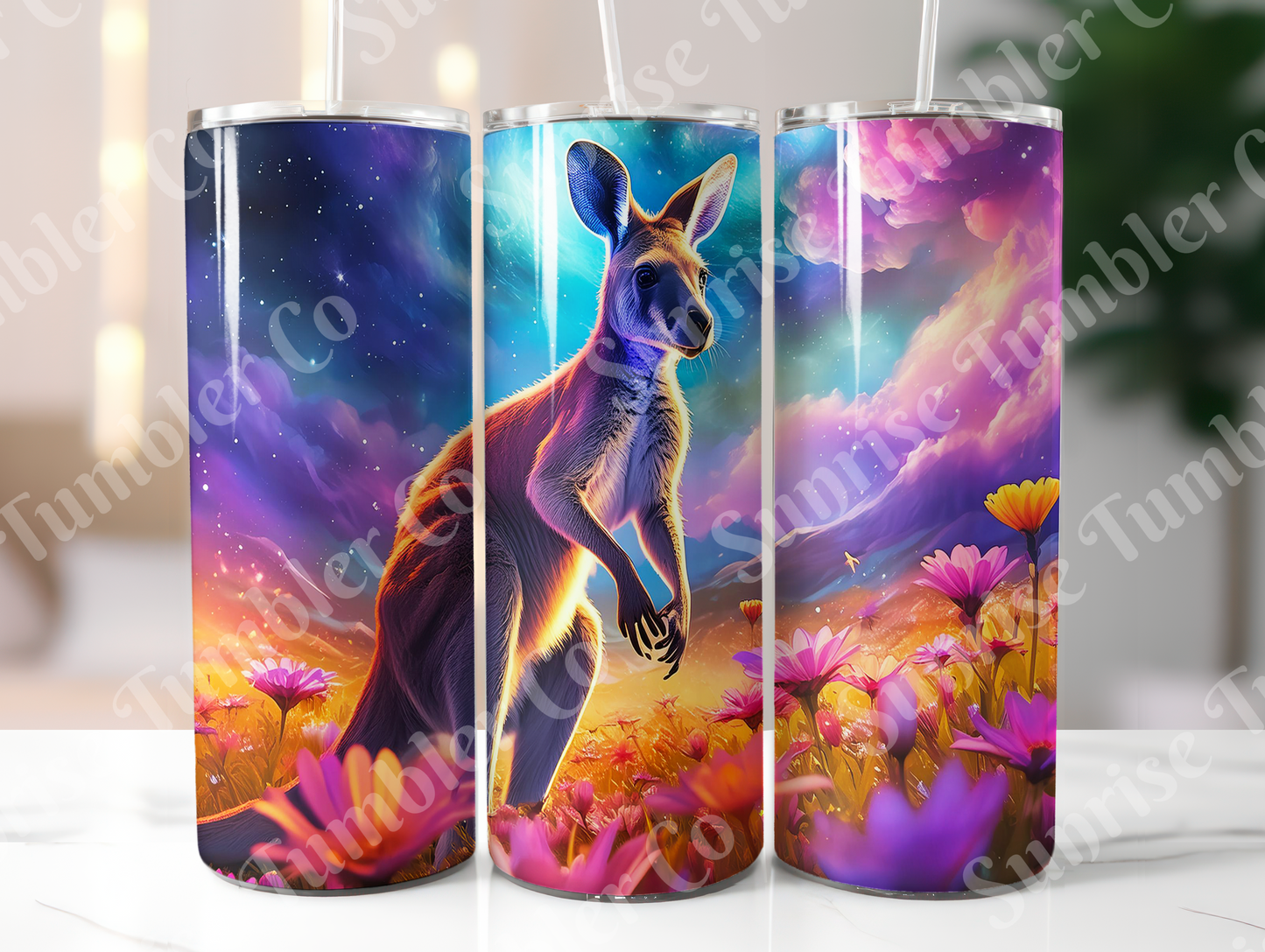 Kangaroo Variety - 20oz and 30oz Tumblers (Glow In The Dark Green And Blue Available)