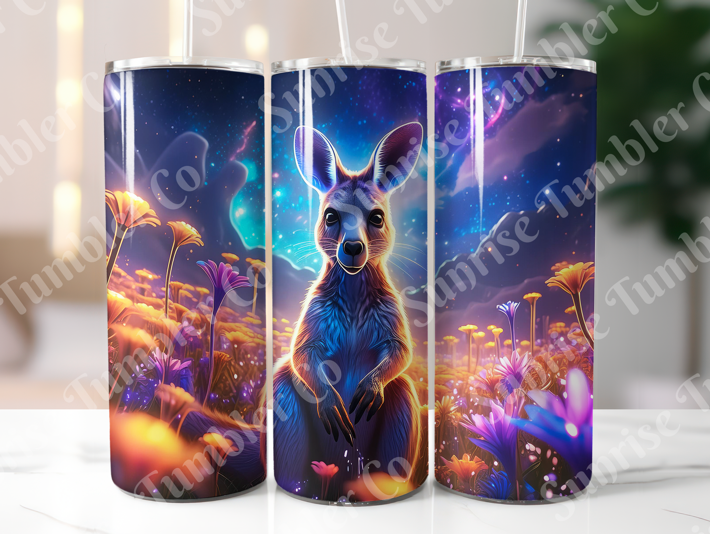 Kangaroo Variety - 20oz and 30oz Tumblers (Glow In The Dark Green And Blue Available)