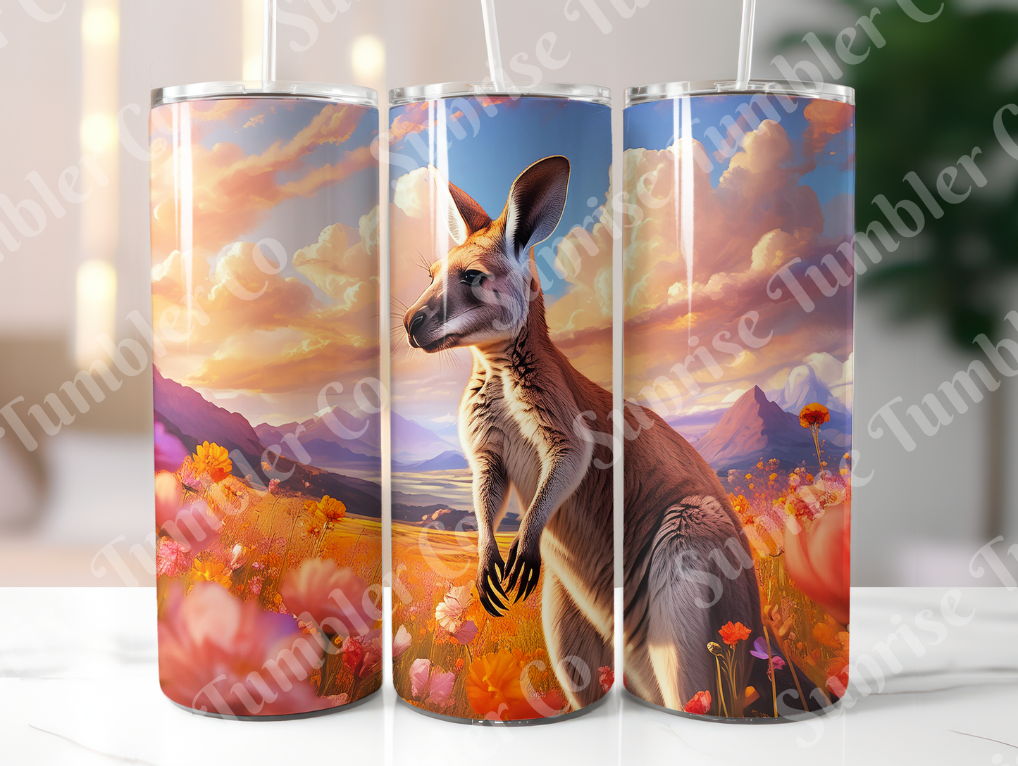 Kangaroo Variety - 20oz and 30oz Tumblers (Glow In The Dark Green And Blue Available)