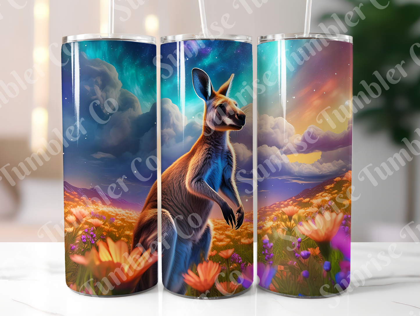 Kangaroo Variety - 20oz and 30oz Tumblers (Glow In The Dark Green And Blue Available)