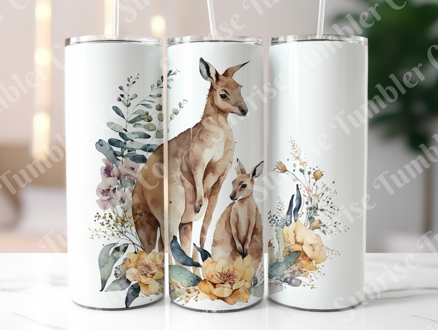 Kangaroo Variety - 20oz and 30oz Tumblers (Glow In The Dark Green And Blue Available)