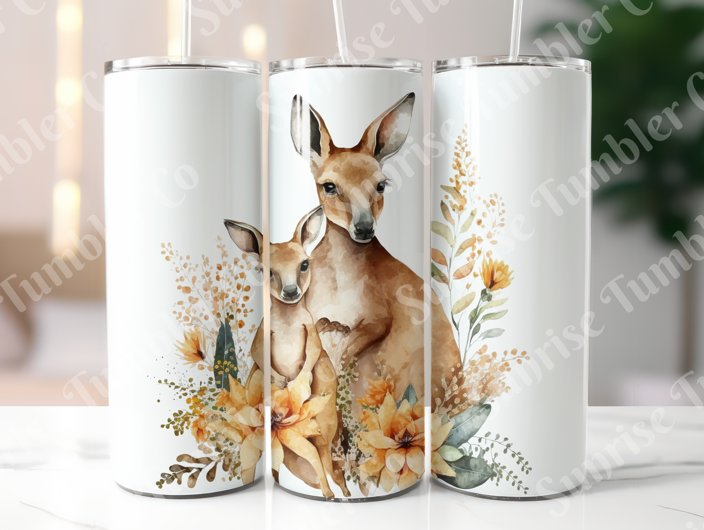 Kangaroo Variety - 20oz and 30oz Tumblers (Glow In The Dark Green And Blue Available)