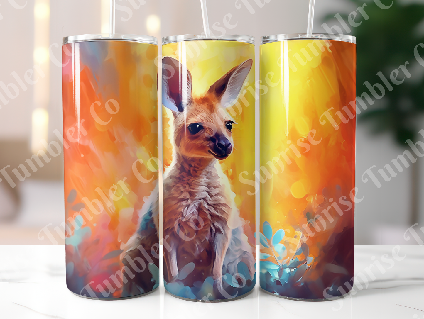 Kangaroo Variety - 20oz and 30oz Tumblers (Glow In The Dark Green And Blue Available)