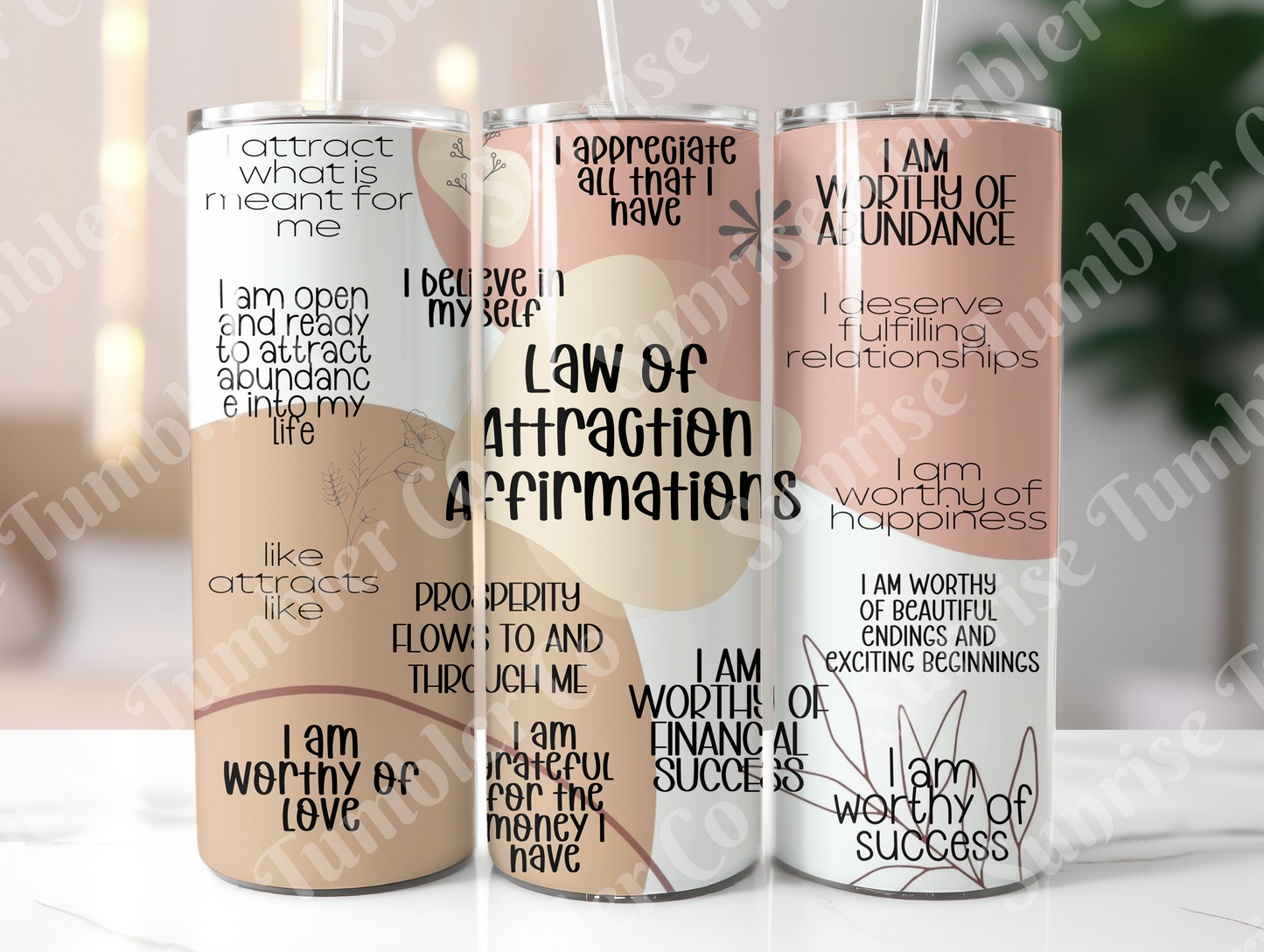 Positive and Inspirational Sayings Variety Part 3 - 20 oz and 30 oz Tumblers (Glow In The Dark Options Available)