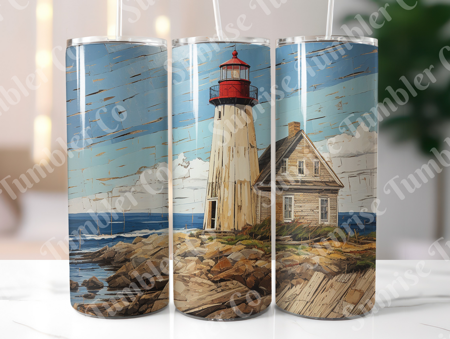 Lighthouse Variety Part 1 - 20oz and 30oz Tumblers (Glow In The Dark Green And Blue Available)