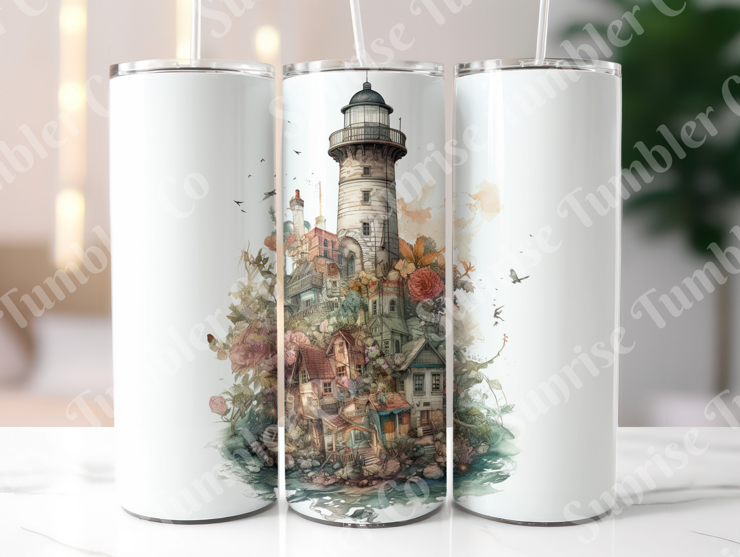 Lighthouse Variety Part 3 - 20oz and 30oz Tumblers (Glow In The Dark Green And Blue Available)
