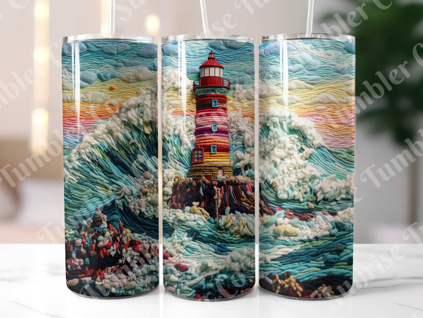 Lighthouse Variety Part 1 - 20oz and 30oz Tumblers (Glow In The Dark Green And Blue Available)