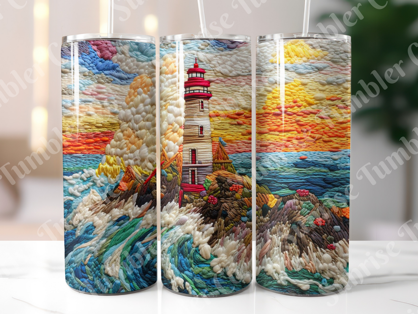 Lighthouse Variety Part 1 - 20oz and 30oz Tumblers (Glow In The Dark Green And Blue Available)