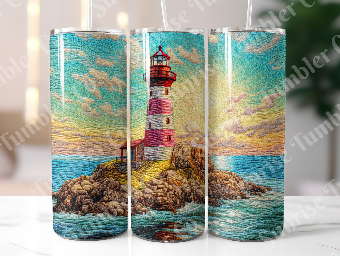 Lighthouse Variety Part 1 - 20oz and 30oz Tumblers (Glow In The Dark Green And Blue Available)