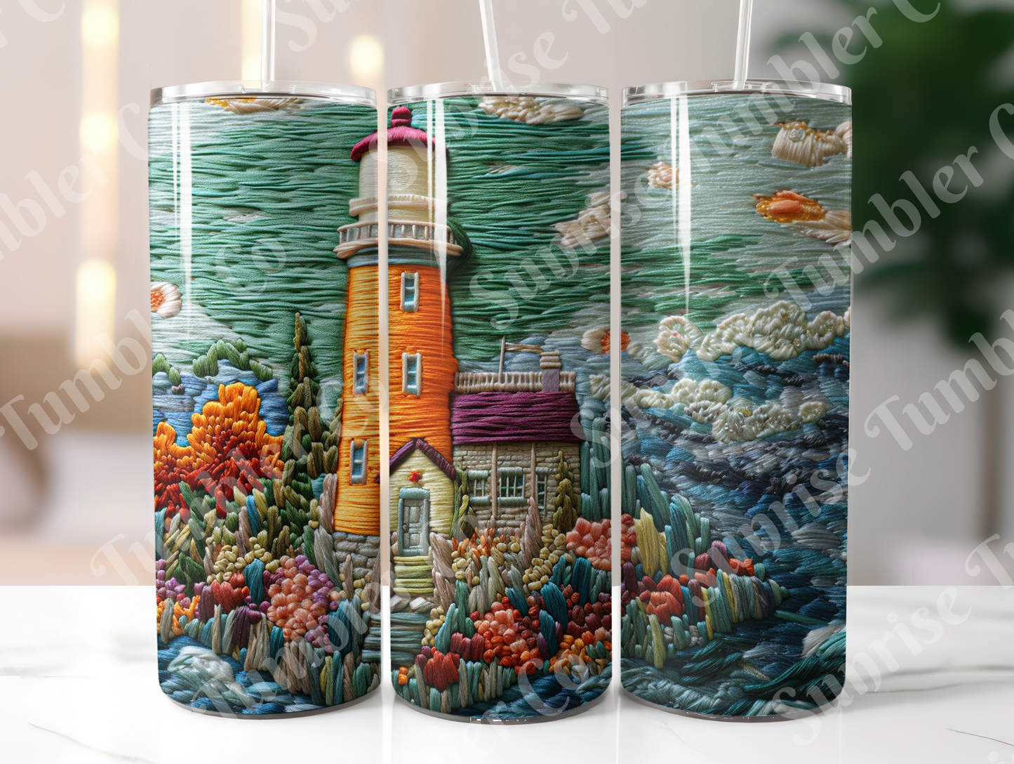Lighthouse Variety Part 1 - 20oz and 30oz Tumblers (Glow In The Dark Green And Blue Available)