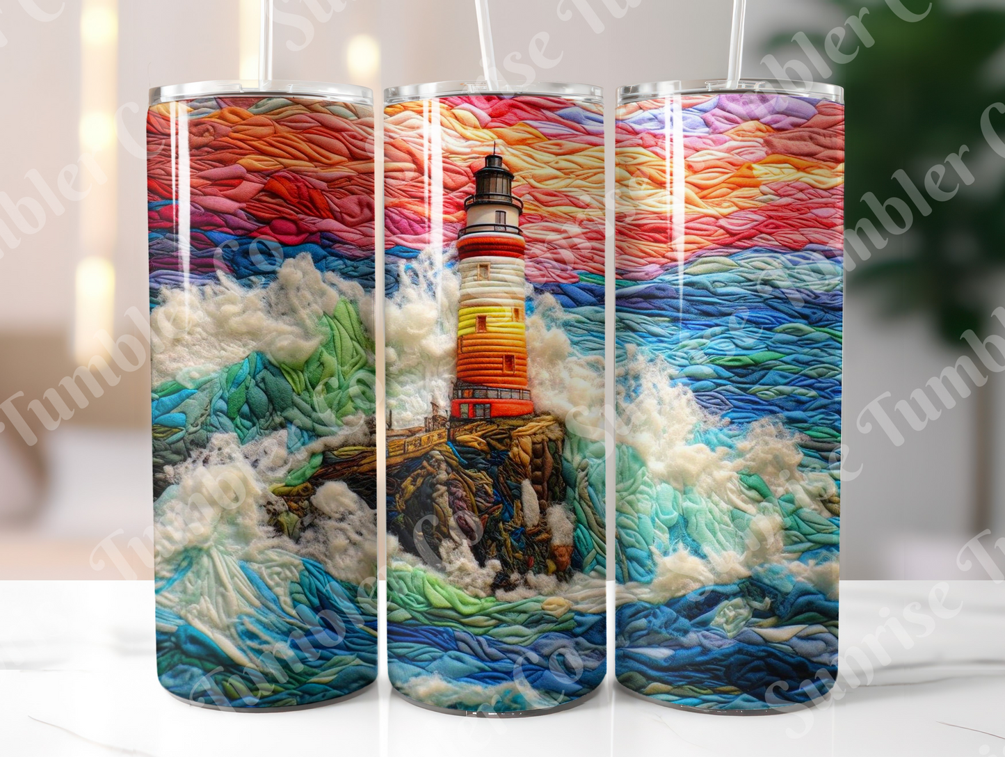 Lighthouse Variety Part 1 - 20oz and 30oz Tumblers (Glow In The Dark Green And Blue Available)