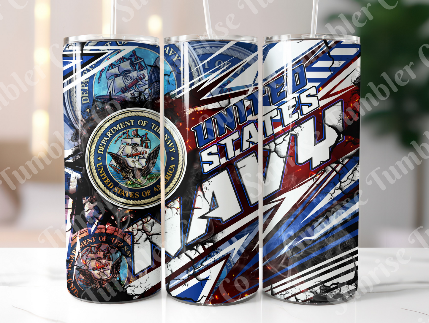 Military, Veteran & First Responders Variety Part 2 - 20oz and 30oz Tumblers (Glow In The Dark Green And Blue Available)