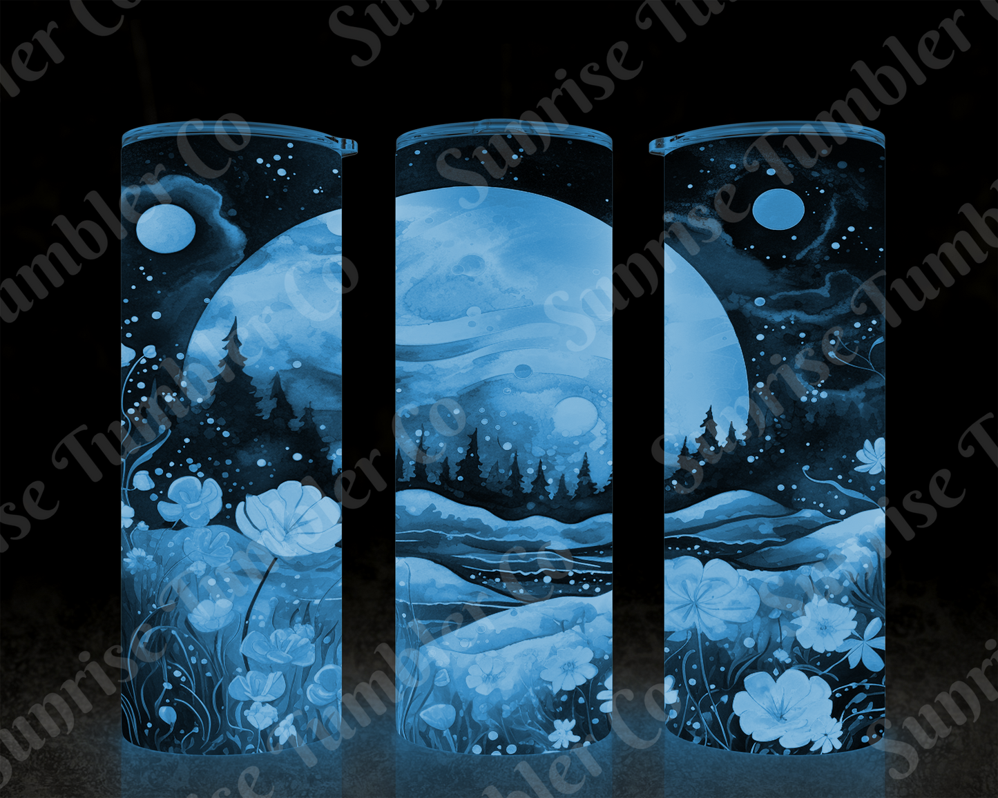 Moon Variety - 20 oz and 30 oz Tumblers (Glow In The Dark Option Available)