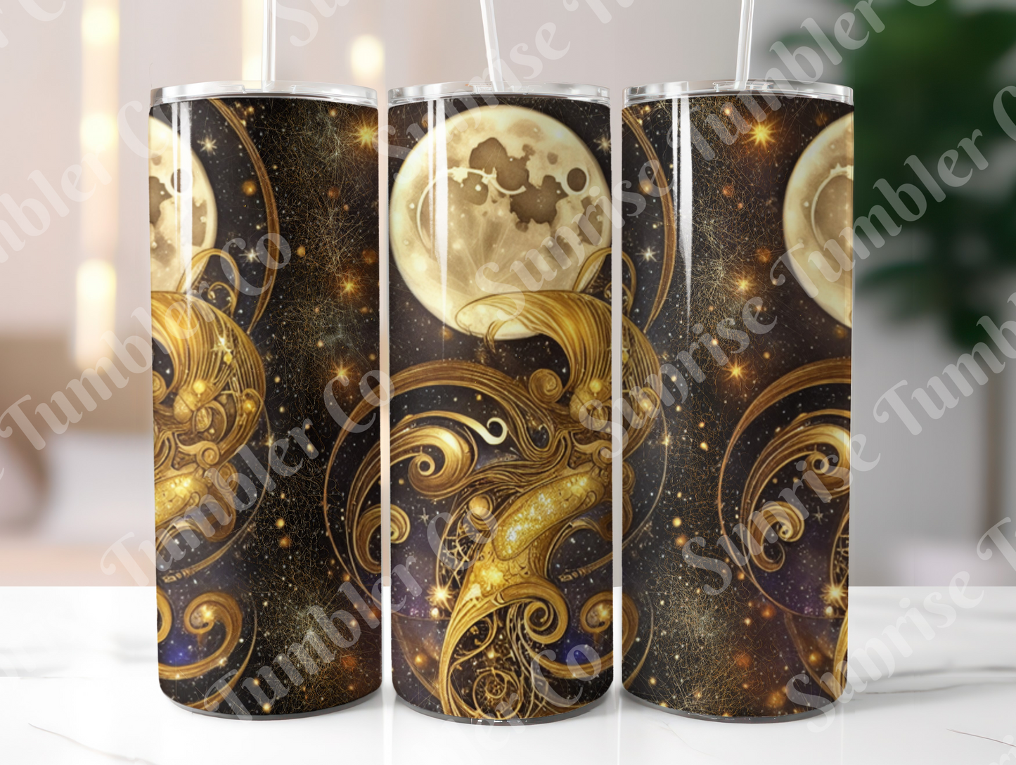 Moon Variety - 20 oz and 30 oz Tumblers (Glow In The Dark Option Available)