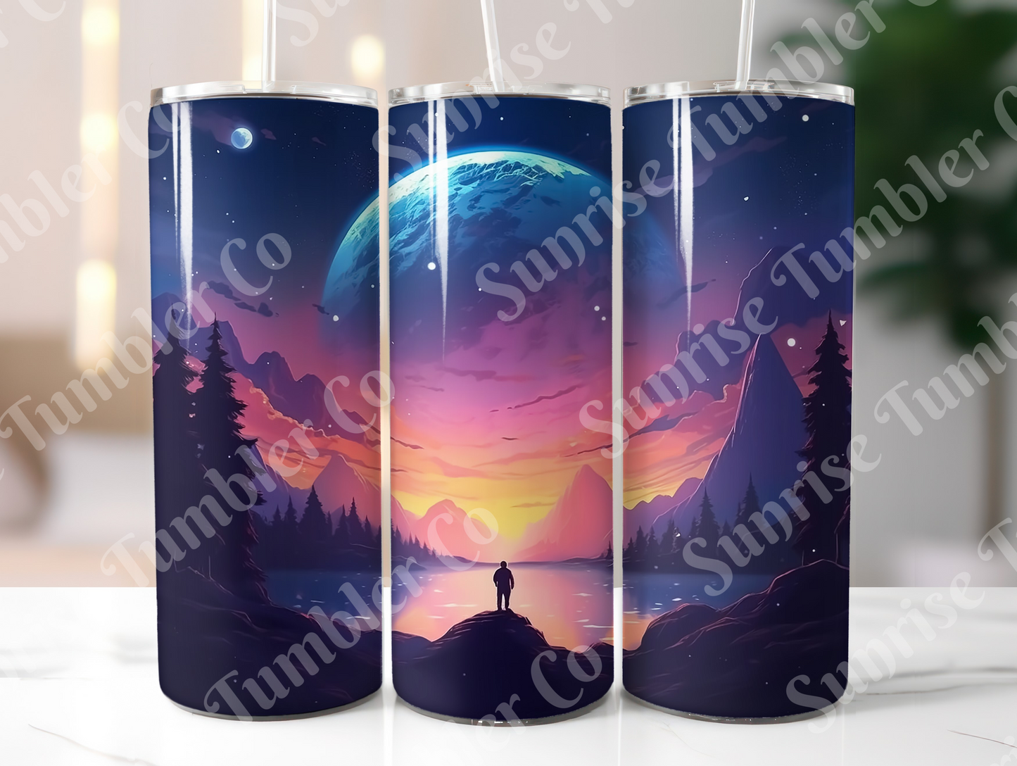 Moon Variety - 20 oz and 30 oz Tumblers (Glow In The Dark Option Available)