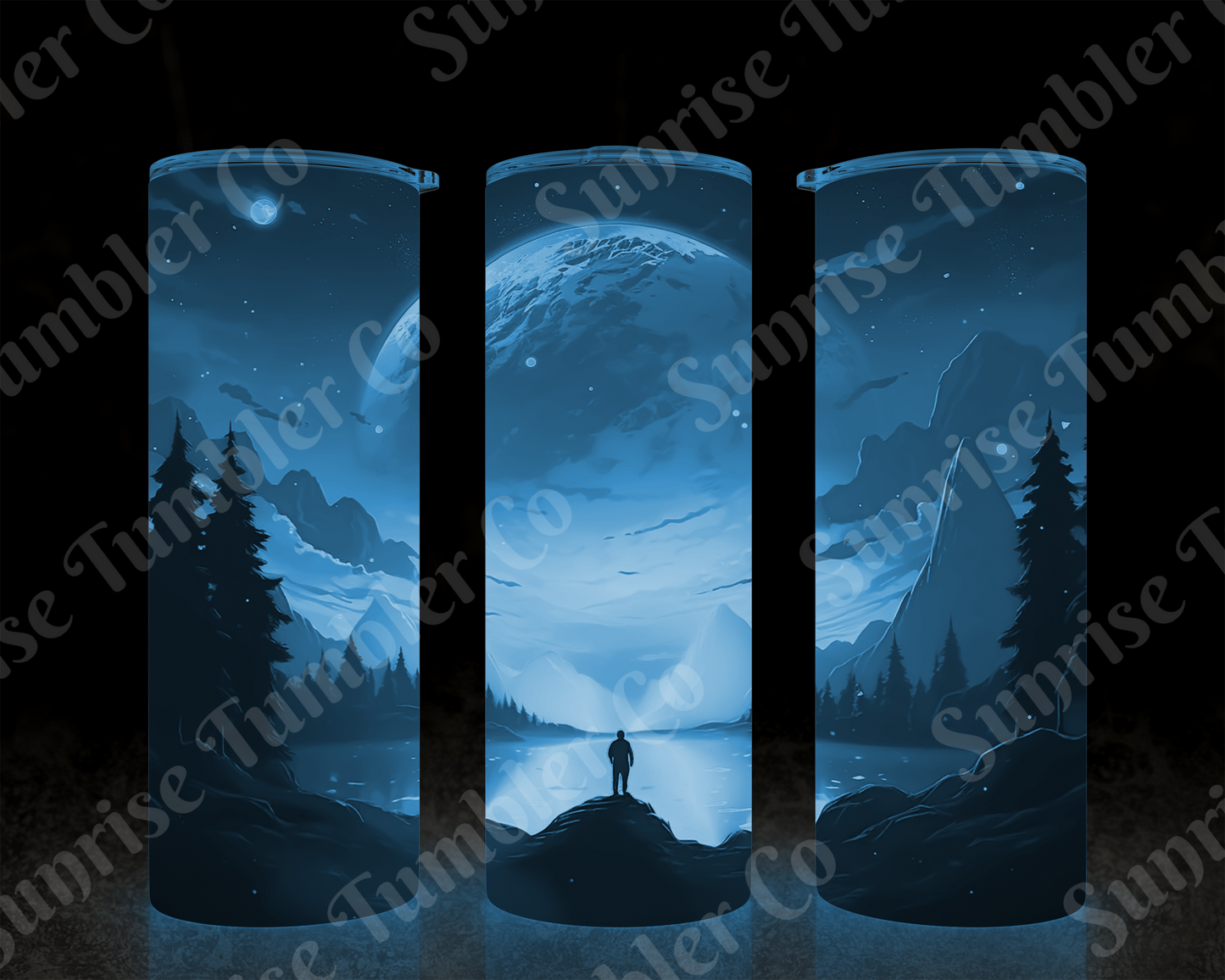Moon Variety - 20 oz and 30 oz Tumblers (Glow In The Dark Option Available)