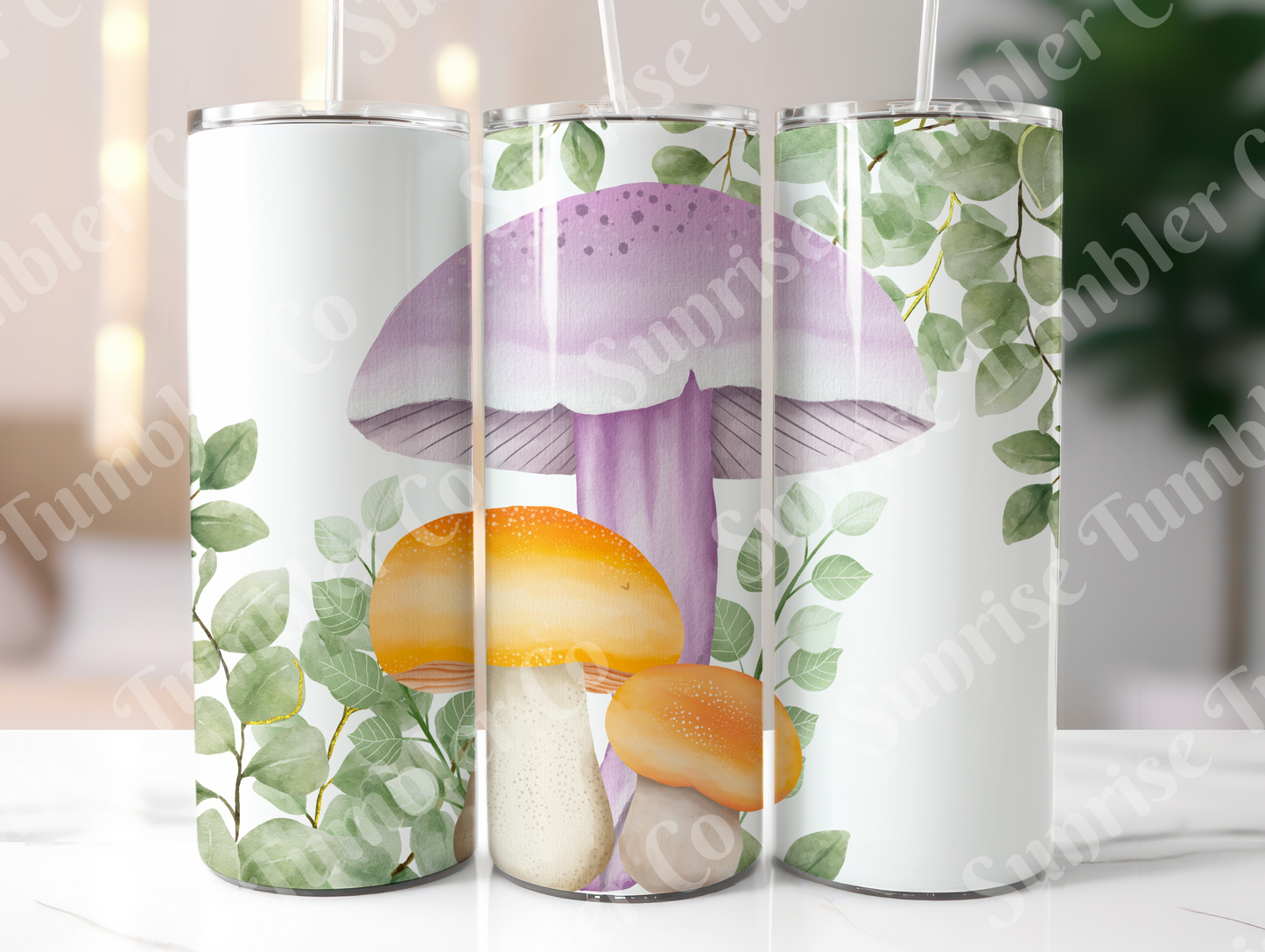 Mushroom Variety Part 1 - 20oz and 30oz Tumblers (Glow In The Dark Green And Blue Available)