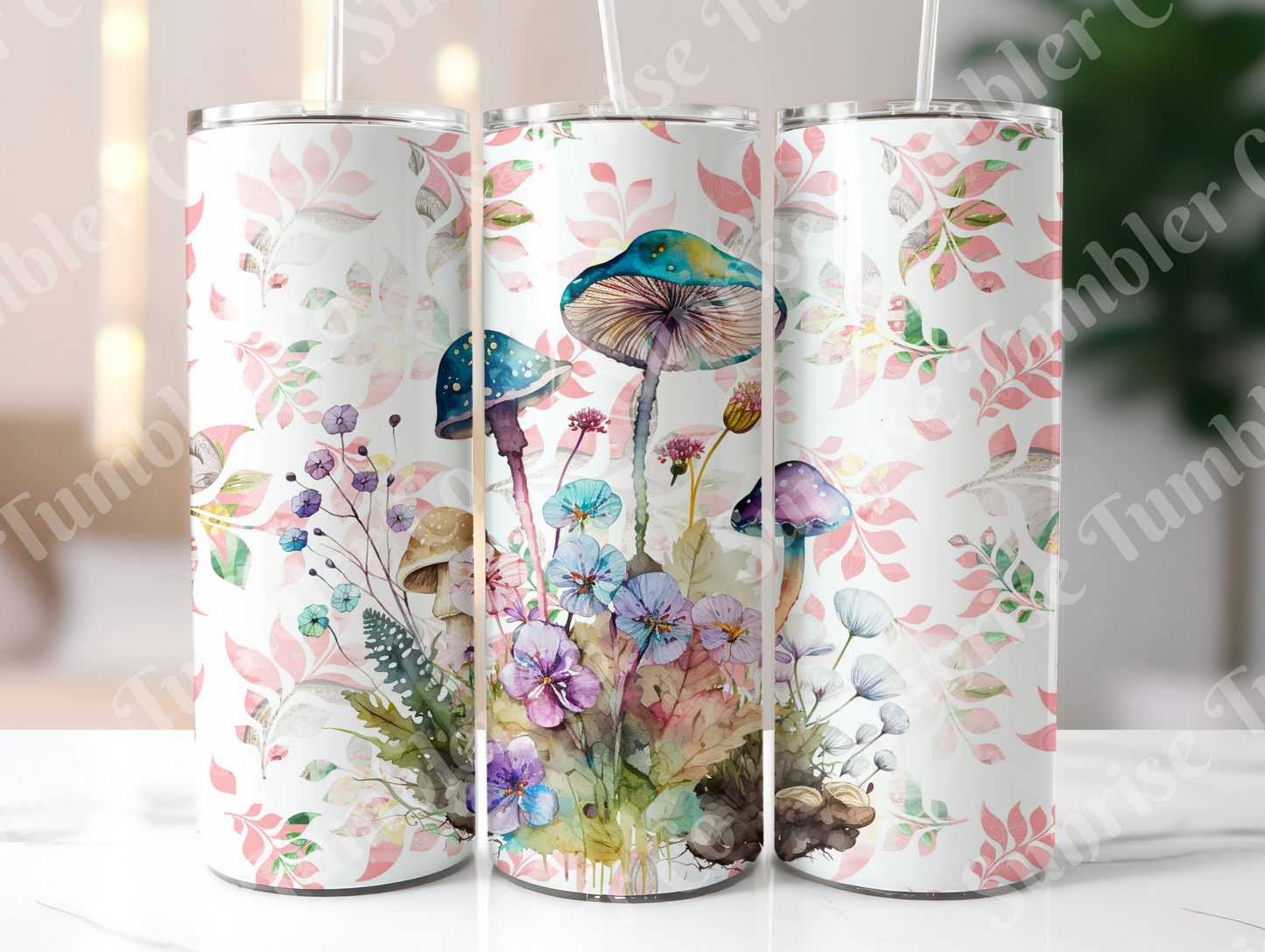 Mushroom Variety Part 1 - 20oz and 30oz Tumblers (Glow In The Dark Green And Blue Available)