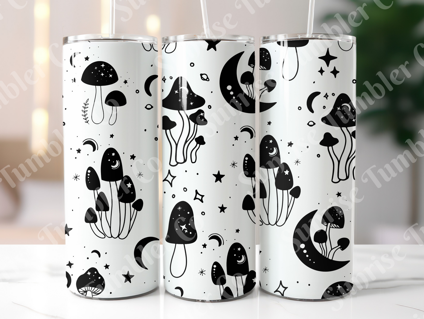 Mushroom Variety Part 2 - 20oz and 30oz Tumblers (Glow In The Dark Green And Blue Available)