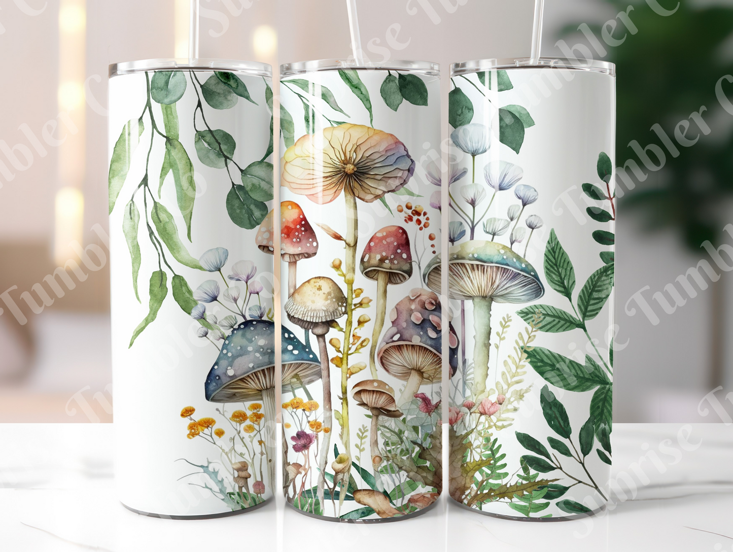 Mushroom Variety Part 2 - 20oz and 30oz Tumblers (Glow In The Dark Green And Blue Available)