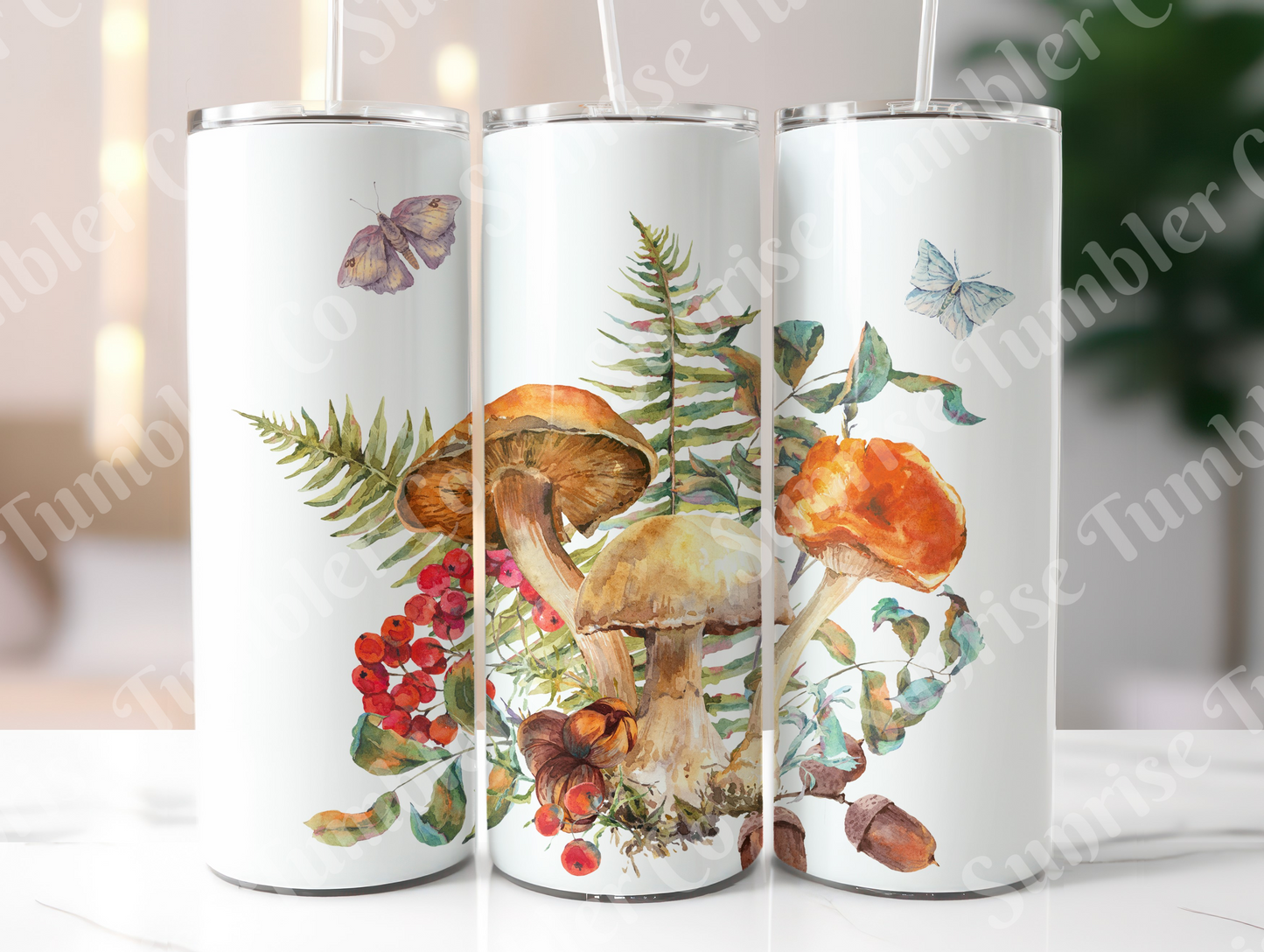 Mushroom Variety Part 2 - 20oz and 30oz Tumblers (Glow In The Dark Green And Blue Available)
