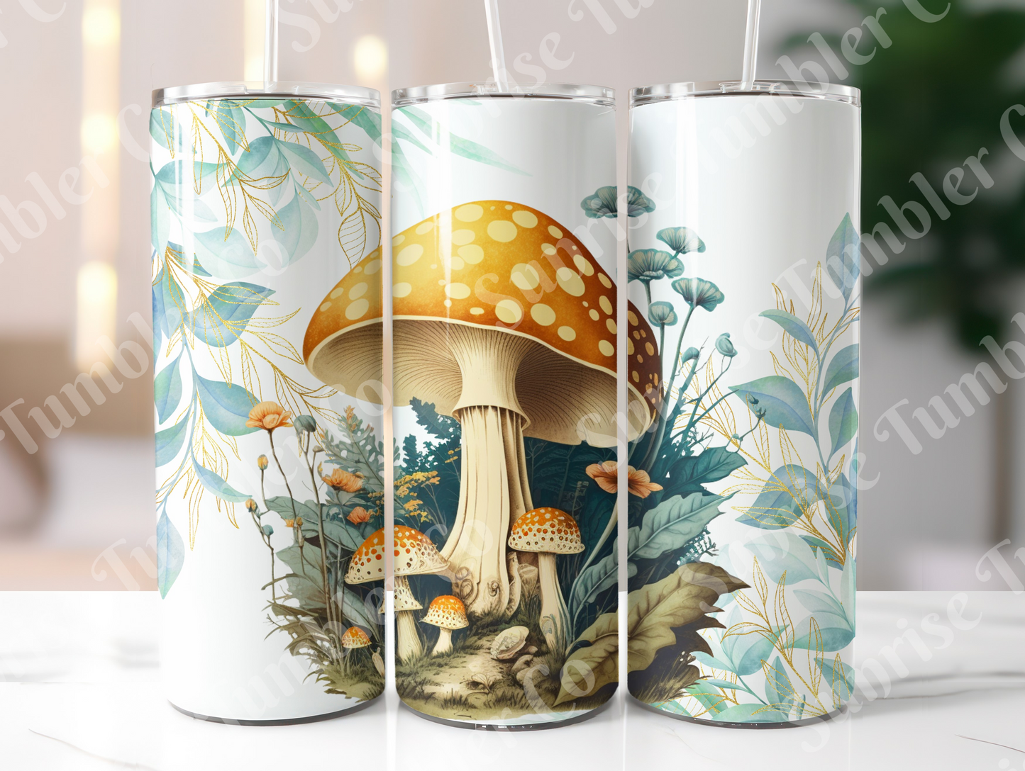 Mushroom Variety Part 2 - 20oz and 30oz Tumblers (Glow In The Dark Green And Blue Available)