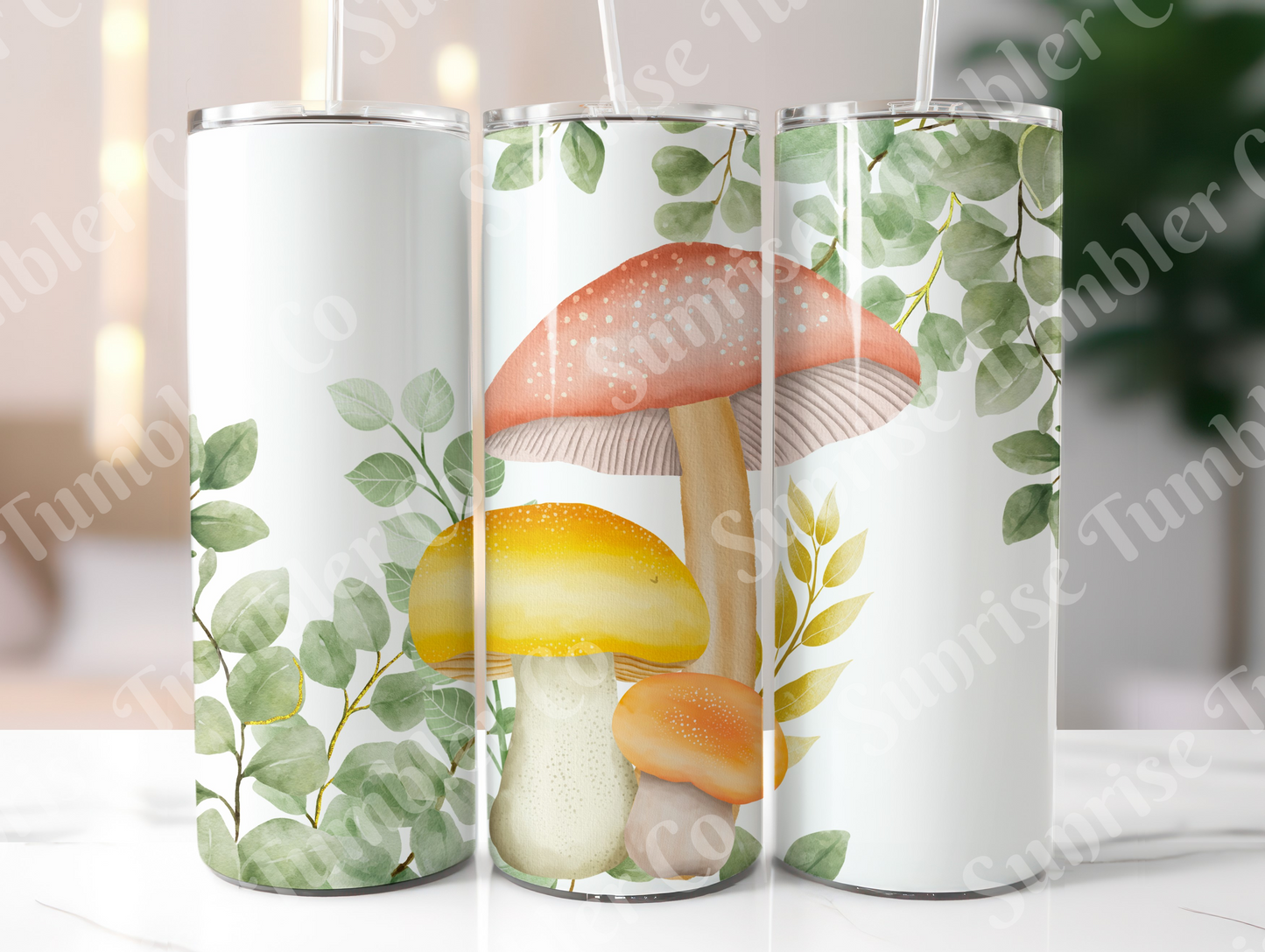 Mushroom Variety Part 1 - 20oz and 30oz Tumblers (Glow In The Dark Green And Blue Available)