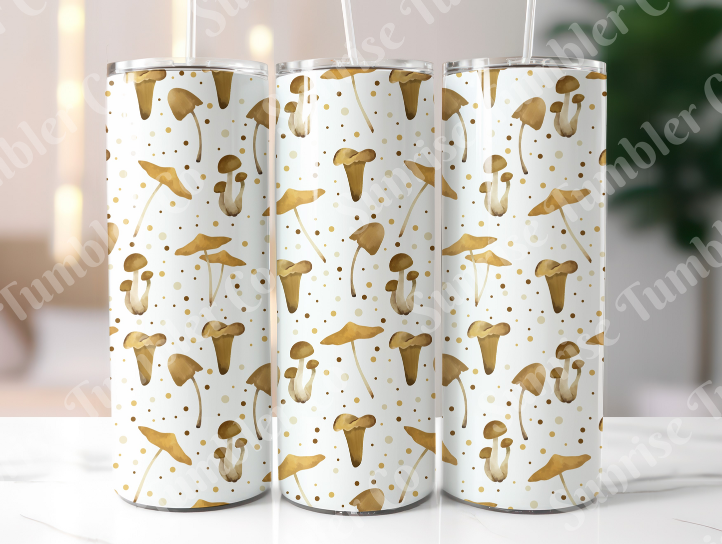 Mushroom Variety Part 1 - 20oz and 30oz Tumblers (Glow In The Dark Green And Blue Available)