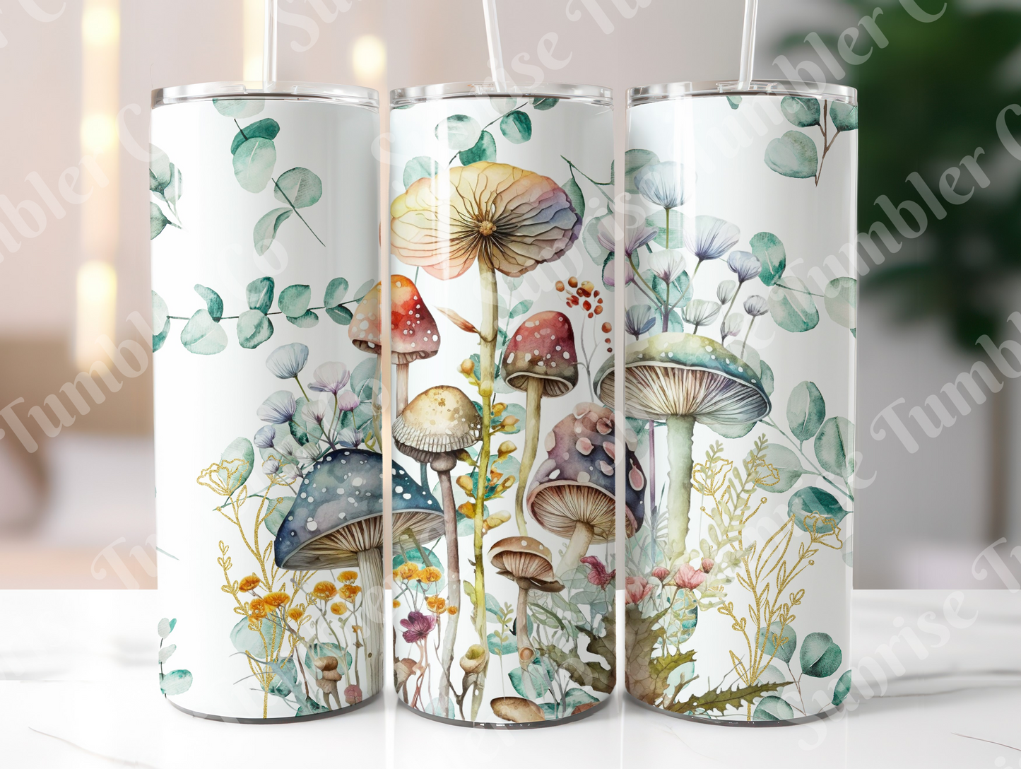 Mushroom Variety Part 1 - 20oz and 30oz Tumblers (Glow In The Dark Green And Blue Available)