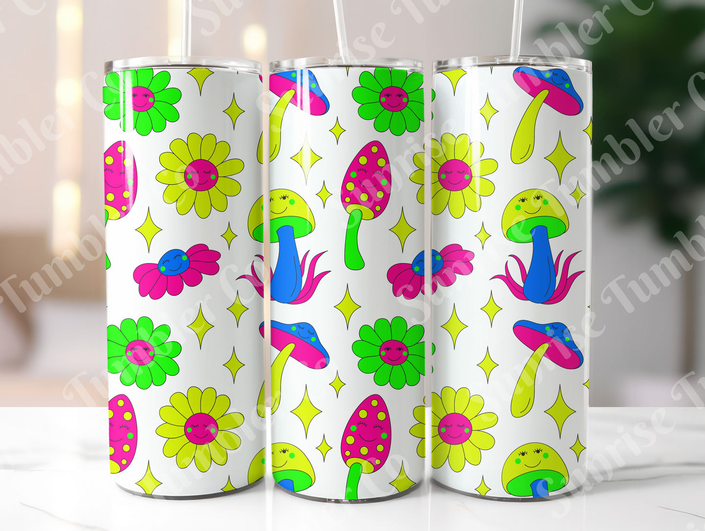 Mushroom Variety Part 2 - 20oz and 30oz Tumblers (Glow In The Dark Green And Blue Available)