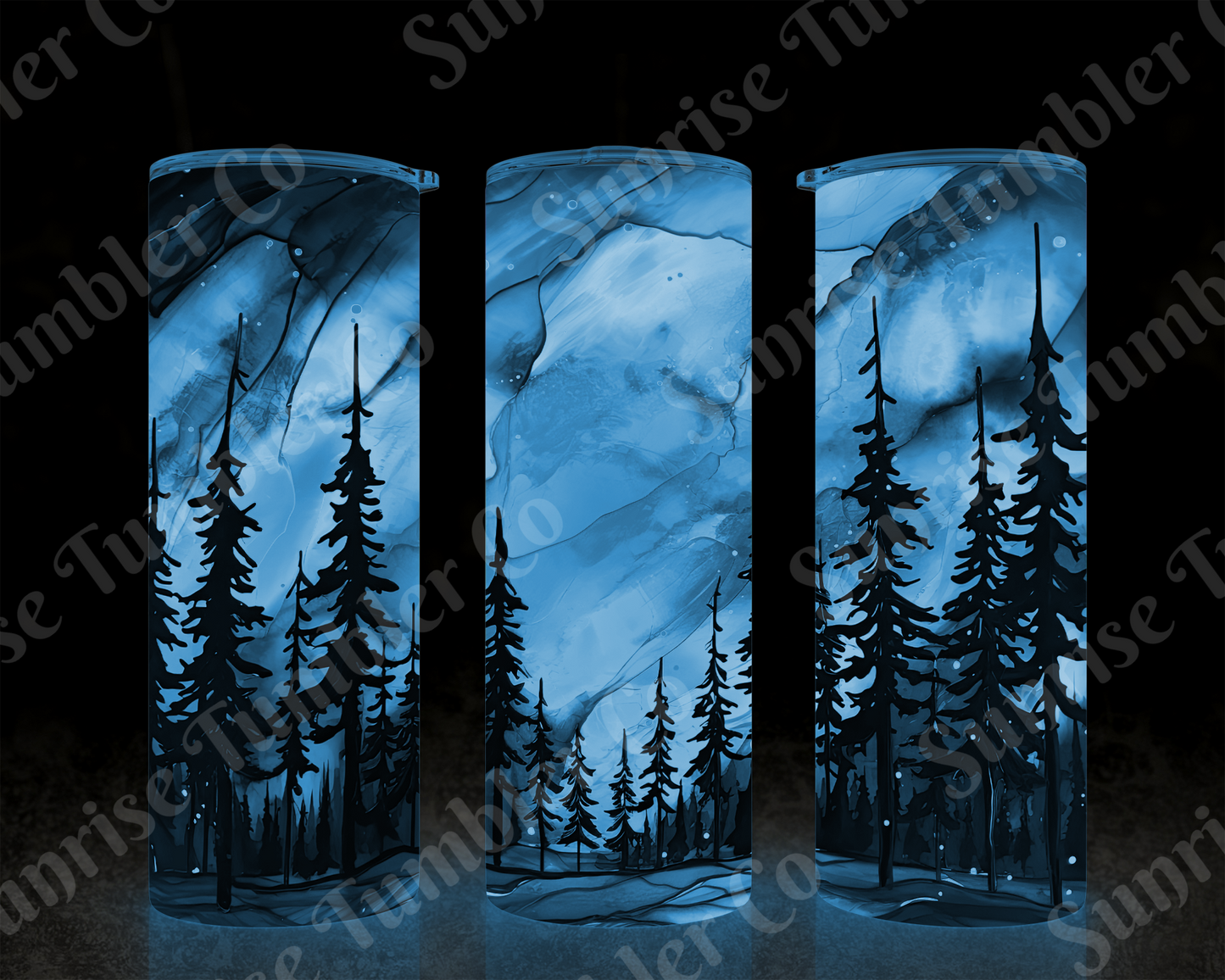 Galaxy and Northern Lights Variety - 20 oz and 30 oz Tumblers (Glow In The Dark Option Available)