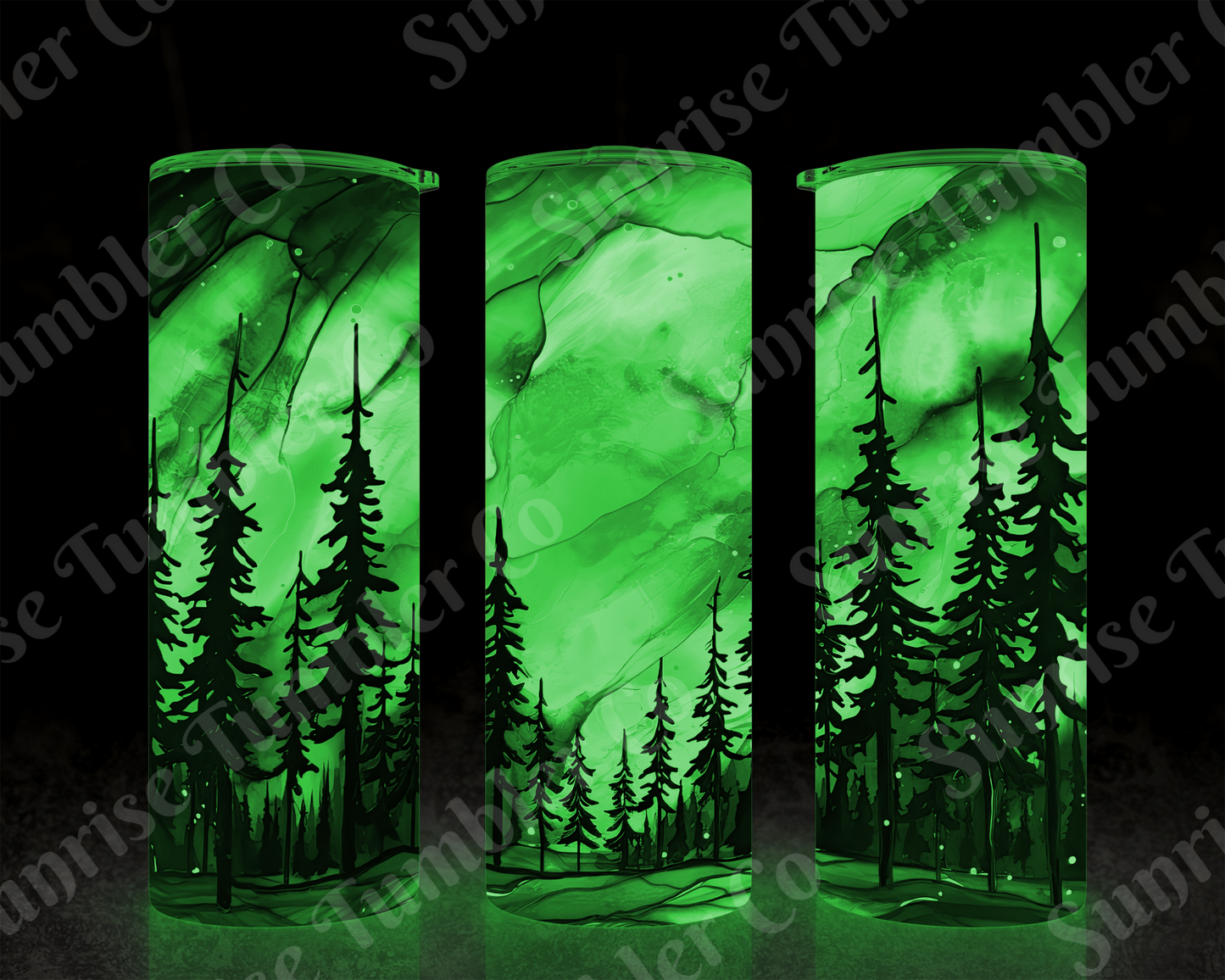 Galaxy and Northern Lights Variety - 20 oz and 30 oz Tumblers (Glow In The Dark Option Available)