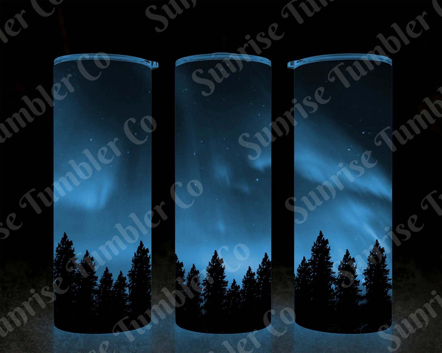 Galaxy and Northern Lights Variety - 20 oz and 30 oz Tumblers (Glow In The Dark Option Available)