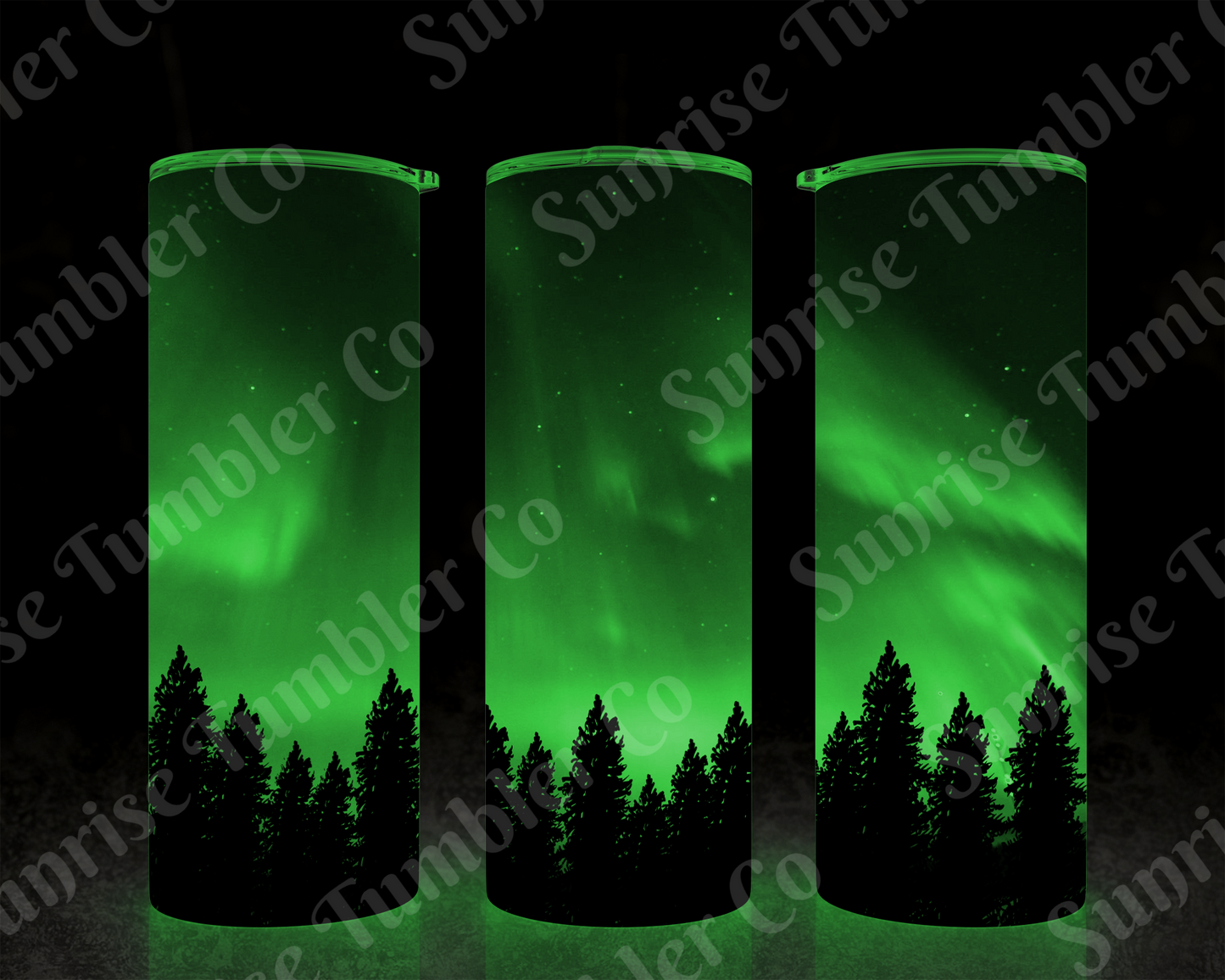 Galaxy and Northern Lights Variety - 20 oz and 30 oz Tumblers (Glow In The Dark Option Available)