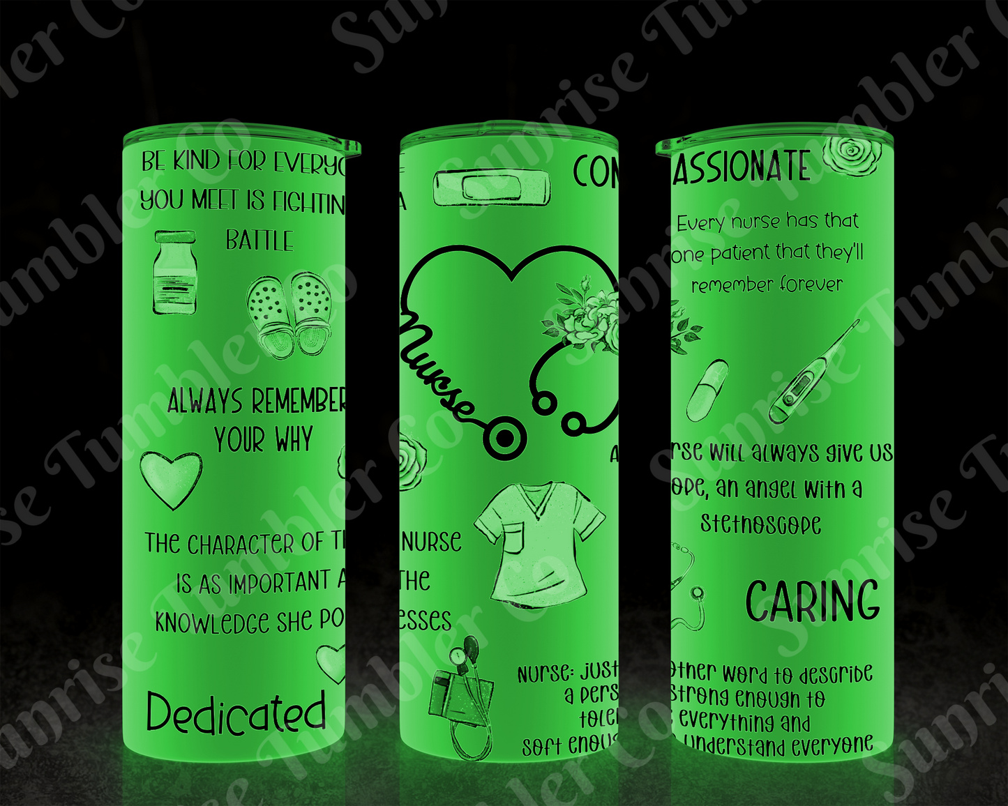 Positive and Inspirational Variety Part 4 - 20 oz and 30 oz Tumblers 9glow In The Dark Option Available)