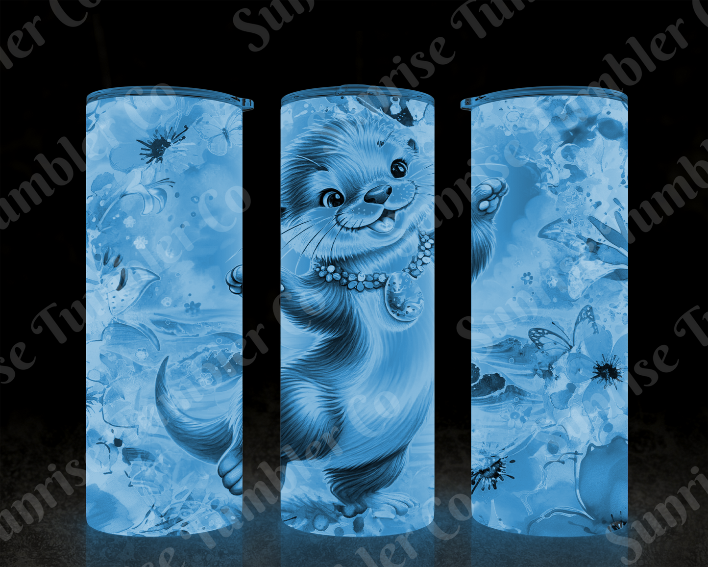 Otter Variety - 20 oz and 30 oz Tumbler (Glow In The Dark Option Available)
