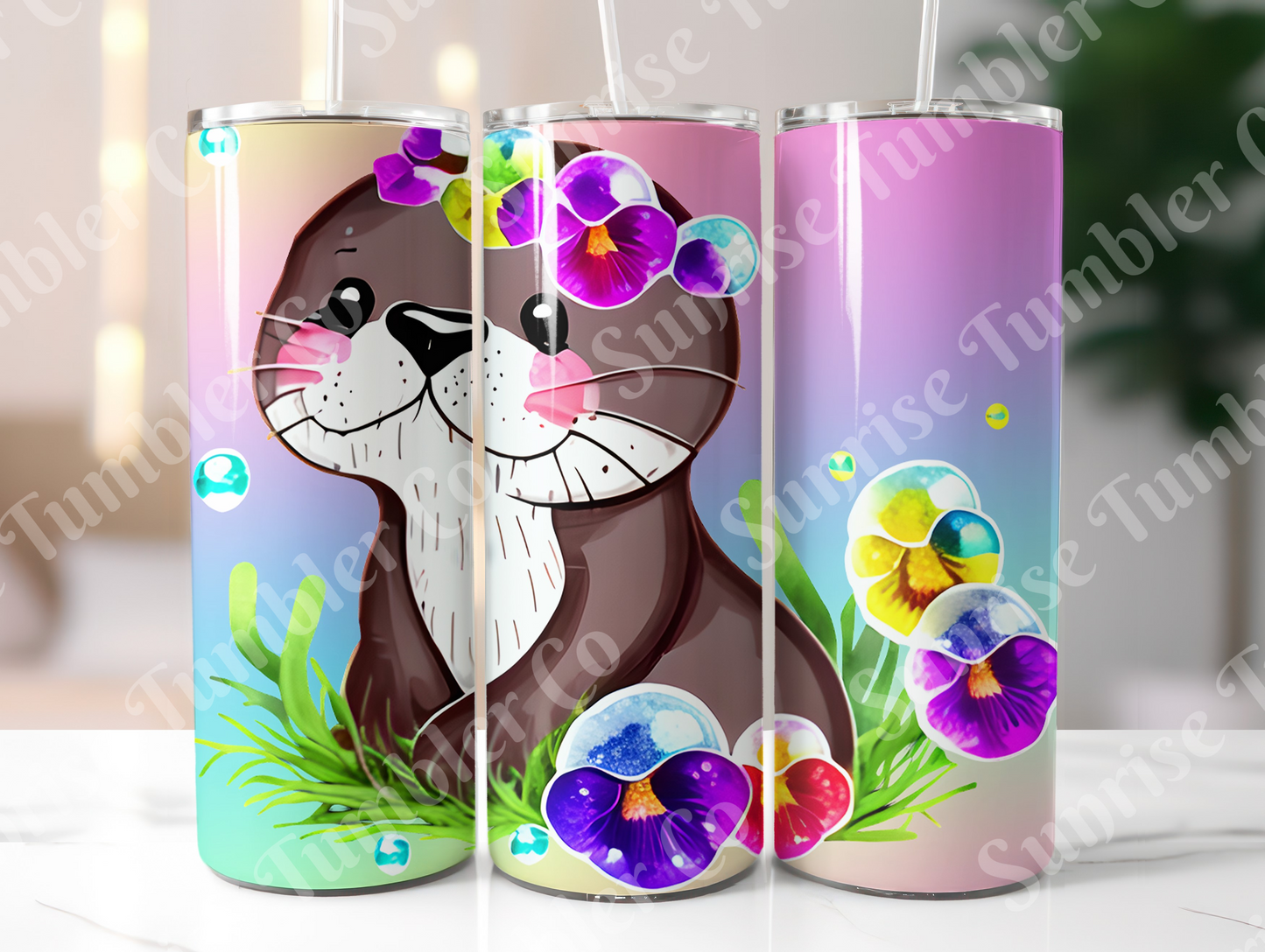 Otter Variety - 20 oz and 30 oz Tumbler (Glow In The Dark Option Available)