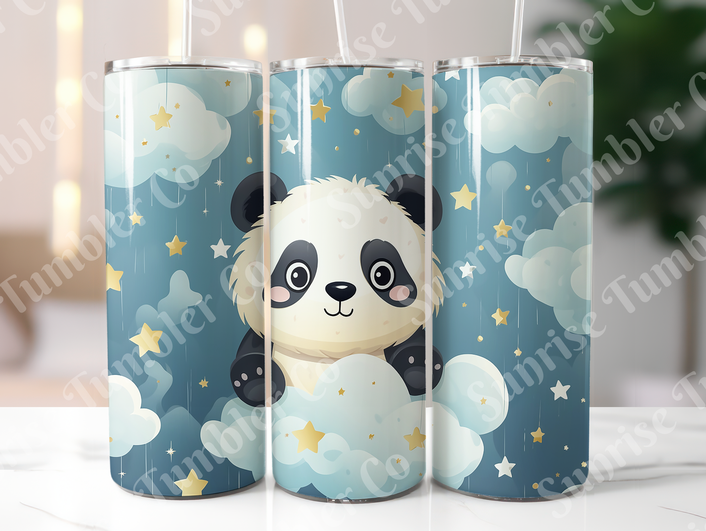 Panda Variety Part 1 - 20oz and 30oz Tumblers (Glow In The Dark Green And Blue Available)