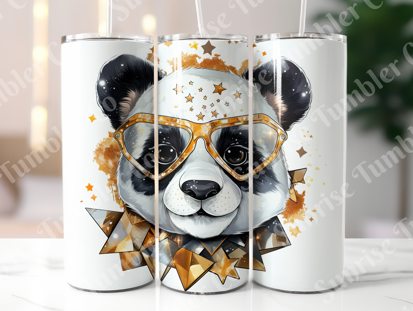 Panda Variety Part 1 - 20oz and 30oz Tumblers (Glow In The Dark Green And Blue Available)