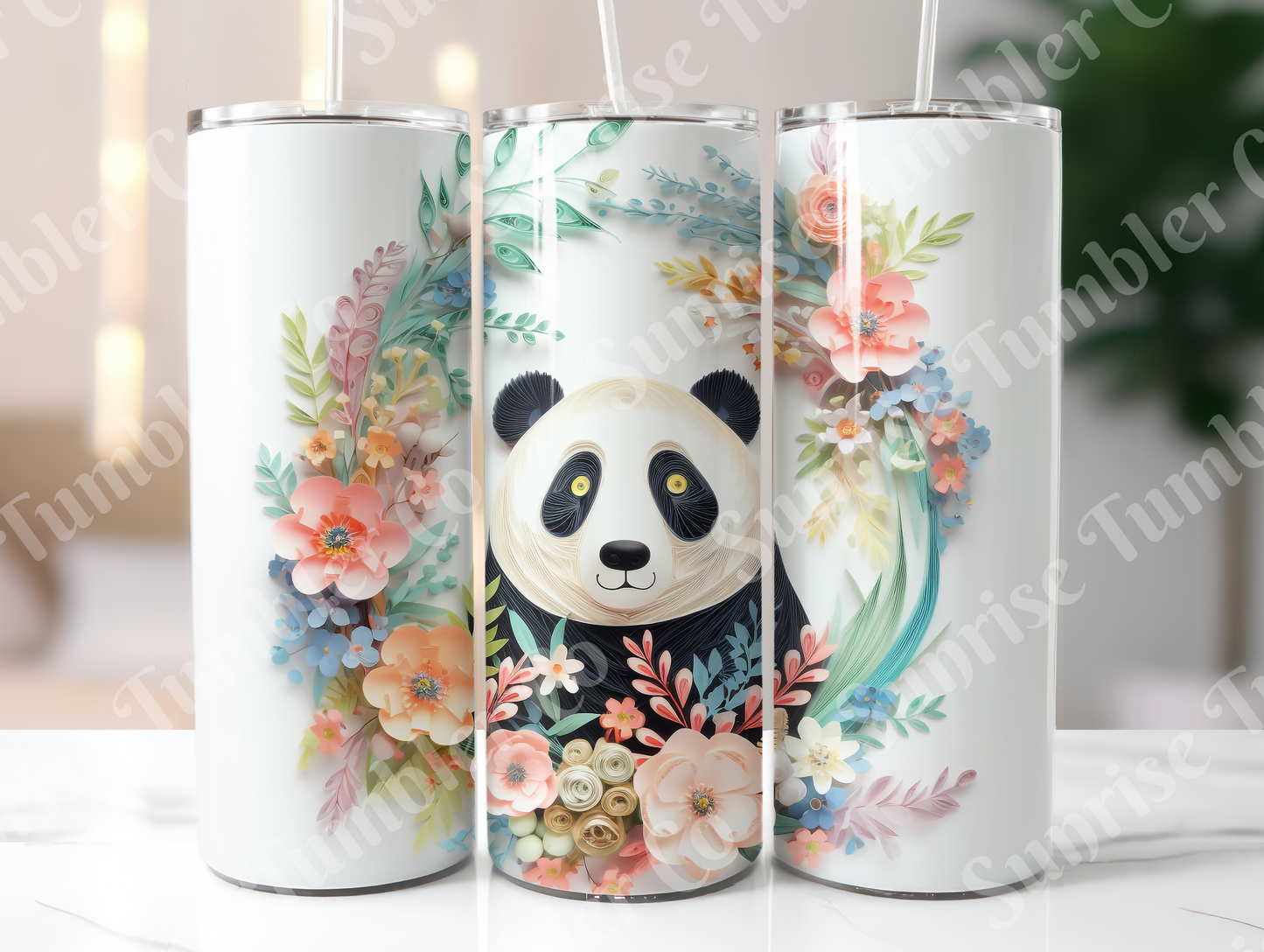 Panda Variety Part 1 - 20oz and 30oz Tumblers (Glow In The Dark Green And Blue Available)