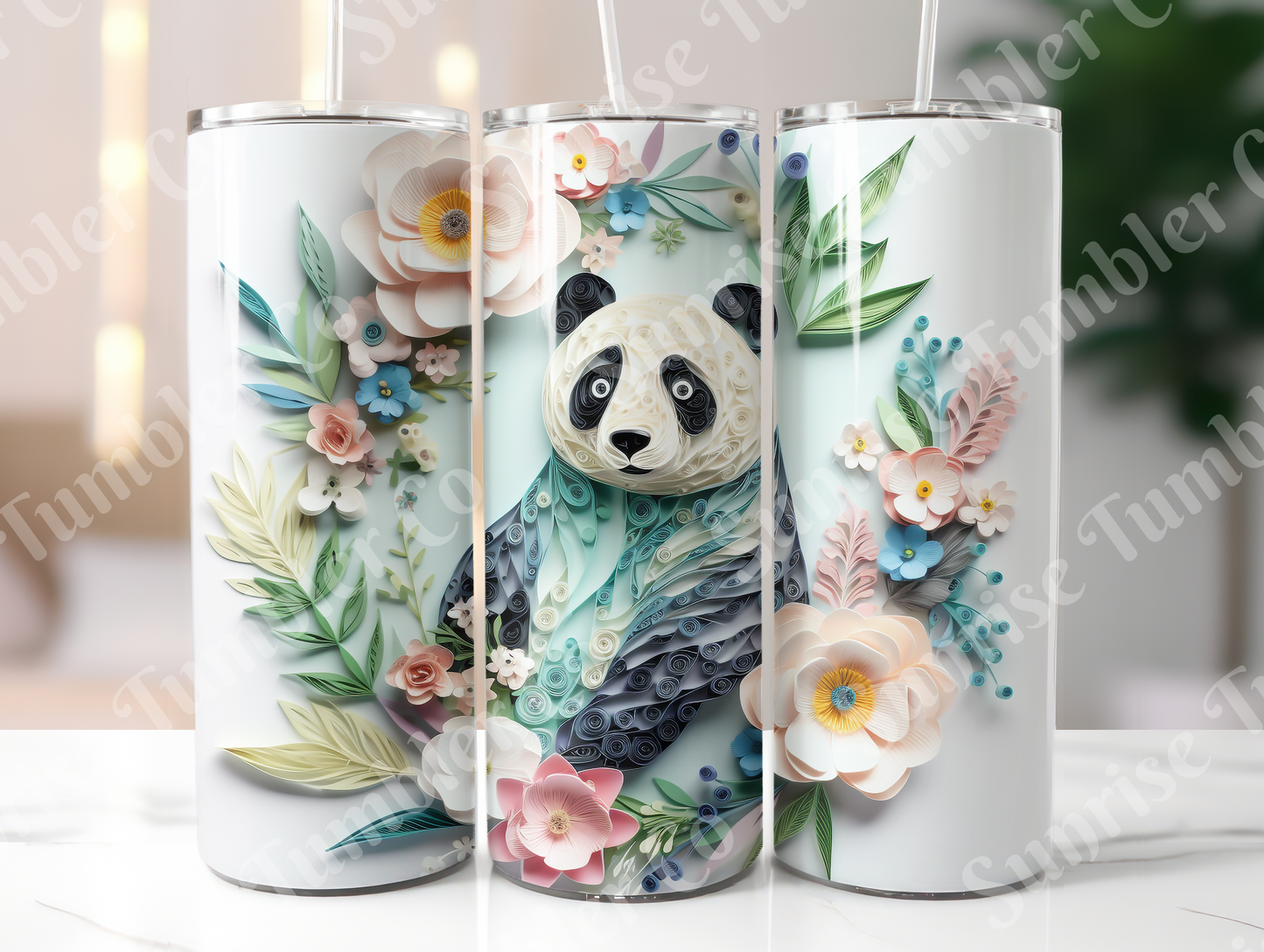 Panda Variety Part 1 - 20oz and 30oz Tumblers (Glow In The Dark Green And Blue Available)