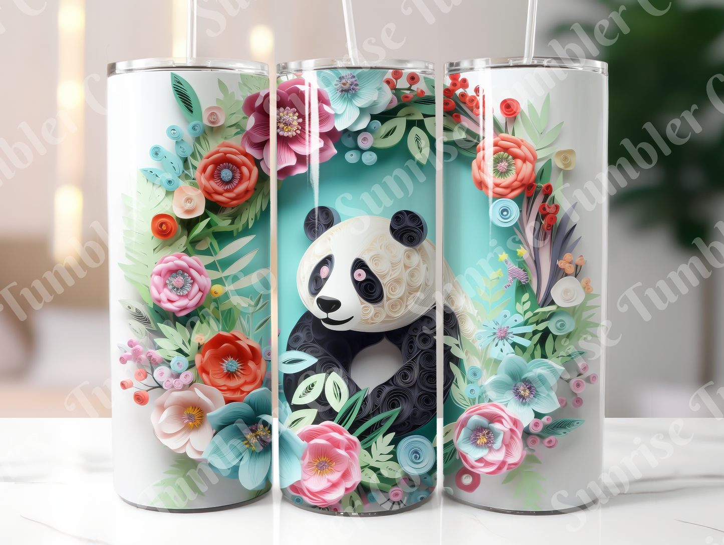 Panda Variety Part 1 - 20oz and 30oz Tumblers (Glow In The Dark Green And Blue Available)