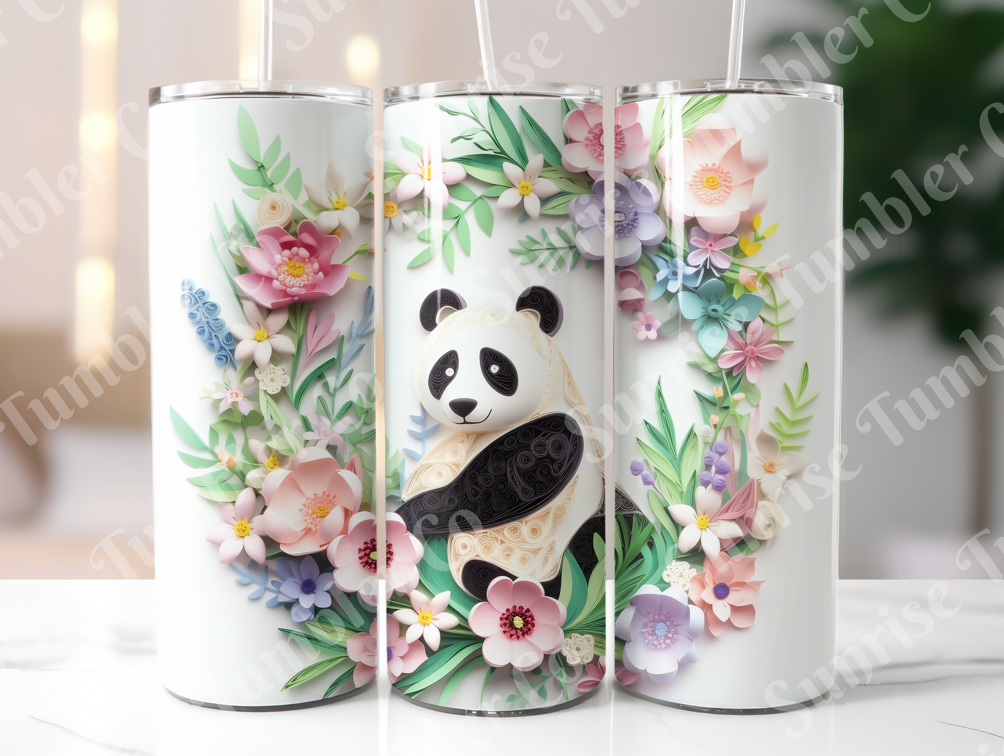 Panda Variety Part 2 - 20oz and 30oz Tumblers (Glow In The Dark Green And Blue Available)