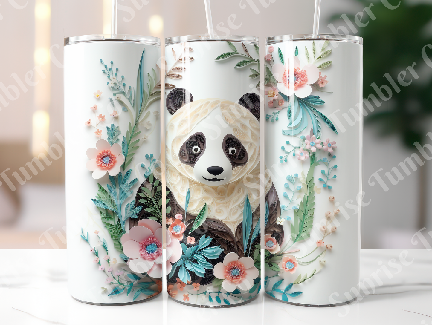 Panda Variety Part 2 - 20oz and 30oz Tumblers (Glow In The Dark Green And Blue Available)