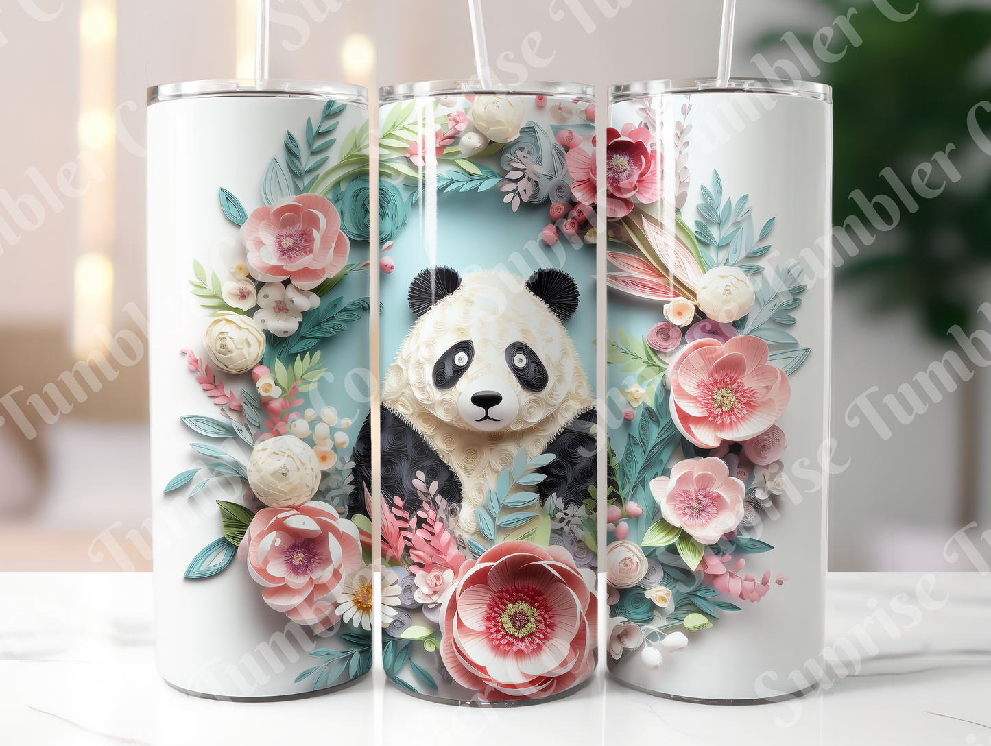 Panda Variety Part 2 - 20oz and 30oz Tumblers (Glow In The Dark Green And Blue Available)