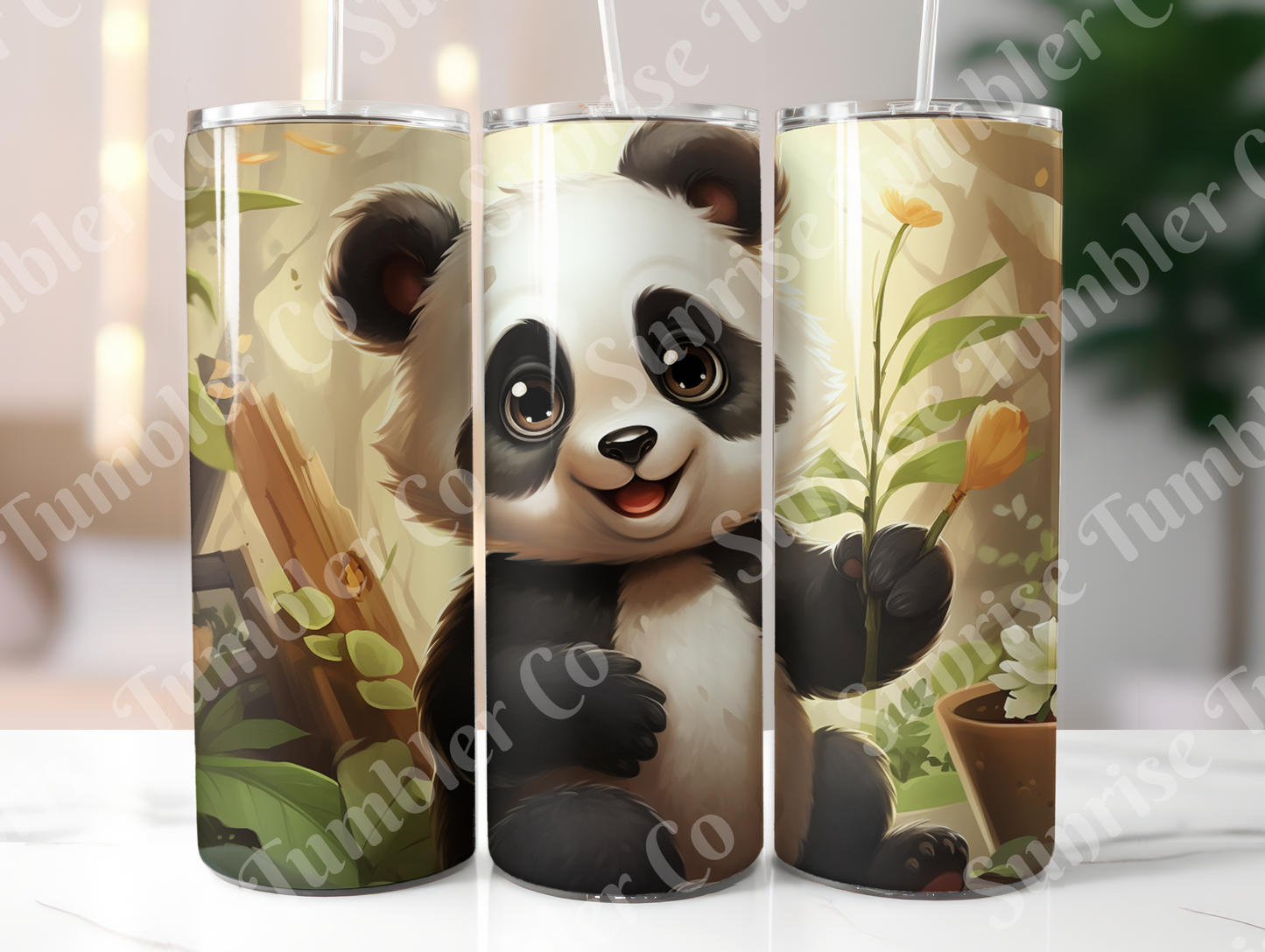 Panda Variety Part 1 - 20oz and 30oz Tumblers (Glow In The Dark Green And Blue Available)