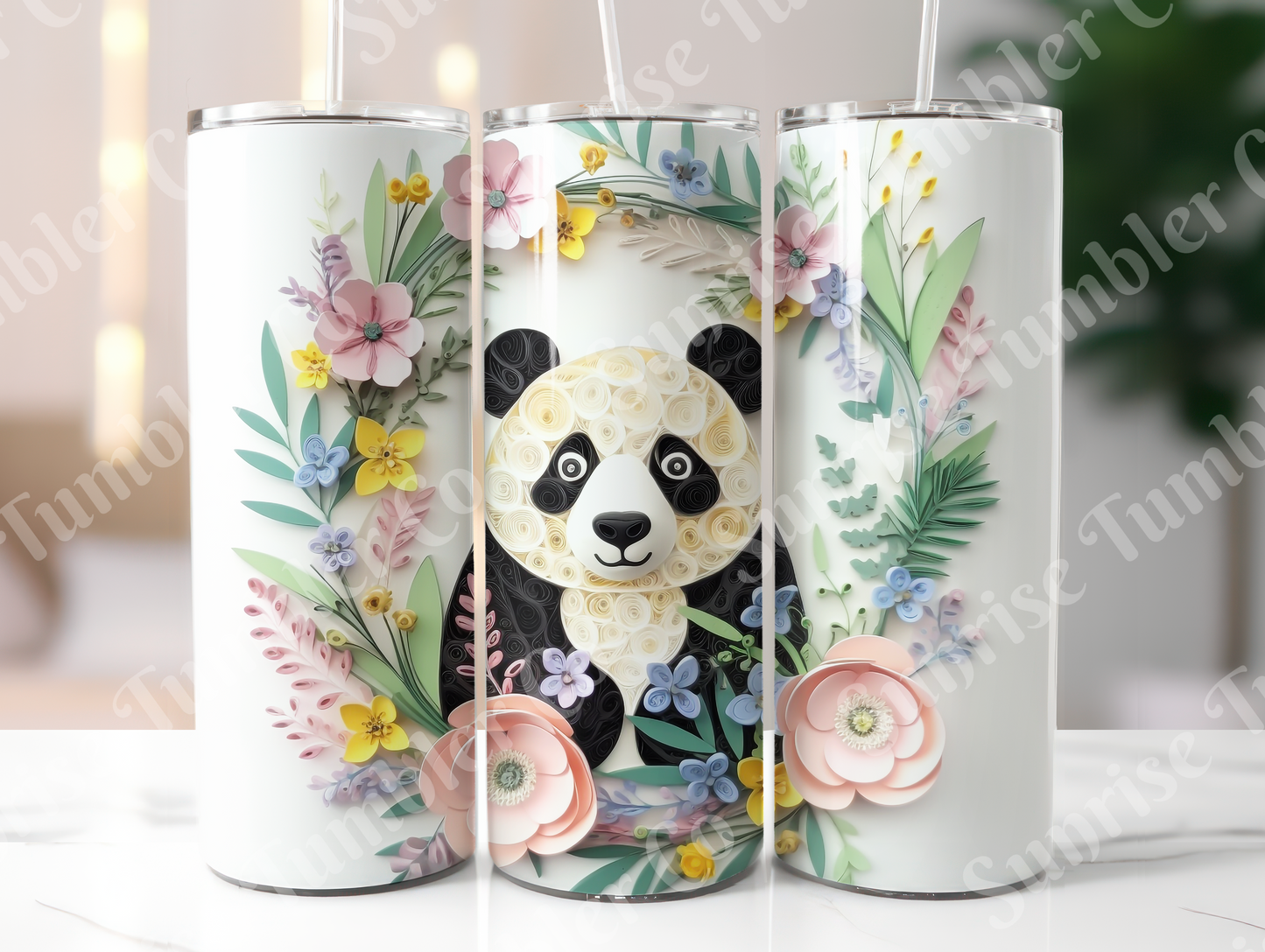 Panda Variety Part 2 - 20oz and 30oz Tumblers (Glow In The Dark Green And Blue Available)