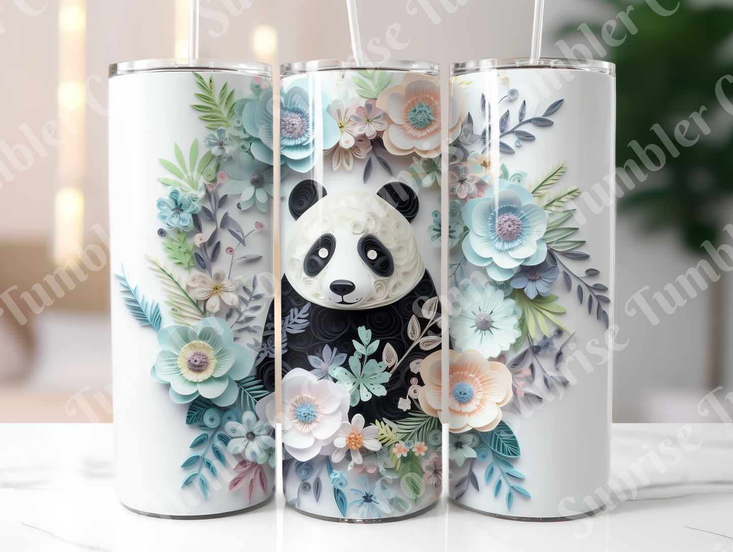 Panda Variety Part 2 - 20oz and 30oz Tumblers (Glow In The Dark Green And Blue Available)